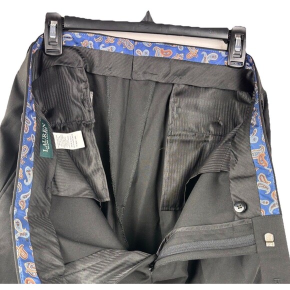 Lauren Ralph Lauren Dress Pants Slacks Black Mens 36x30 - Picture 8 of 8